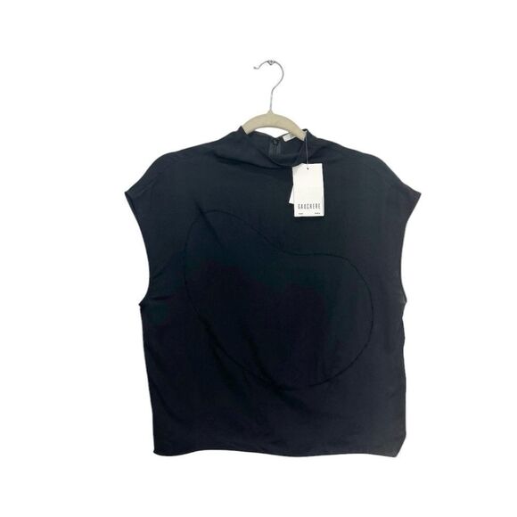 NWT GAUCHERE Open Back top in Mat Black - Picture 6 of 11